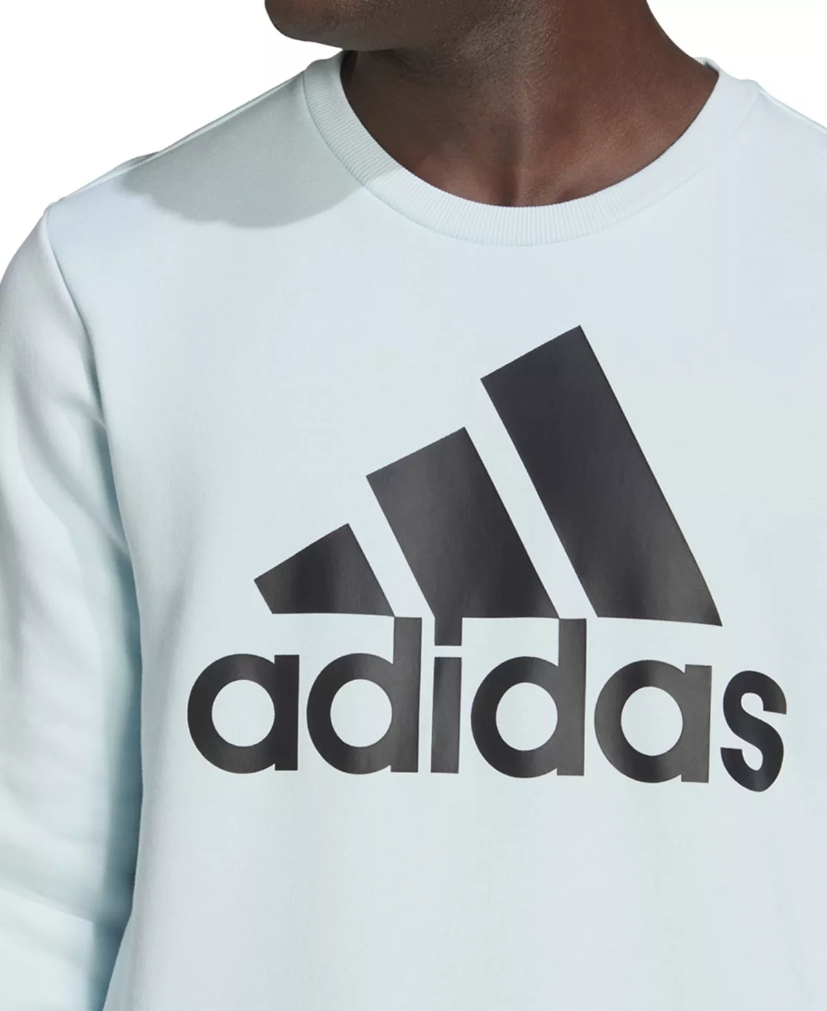 ADIDAS Men's Essentials Fleece Big Logo Sweatshirt 6 ADIDAS Men's Essentials Fleece Big Logo Sweatshirt - Image 4