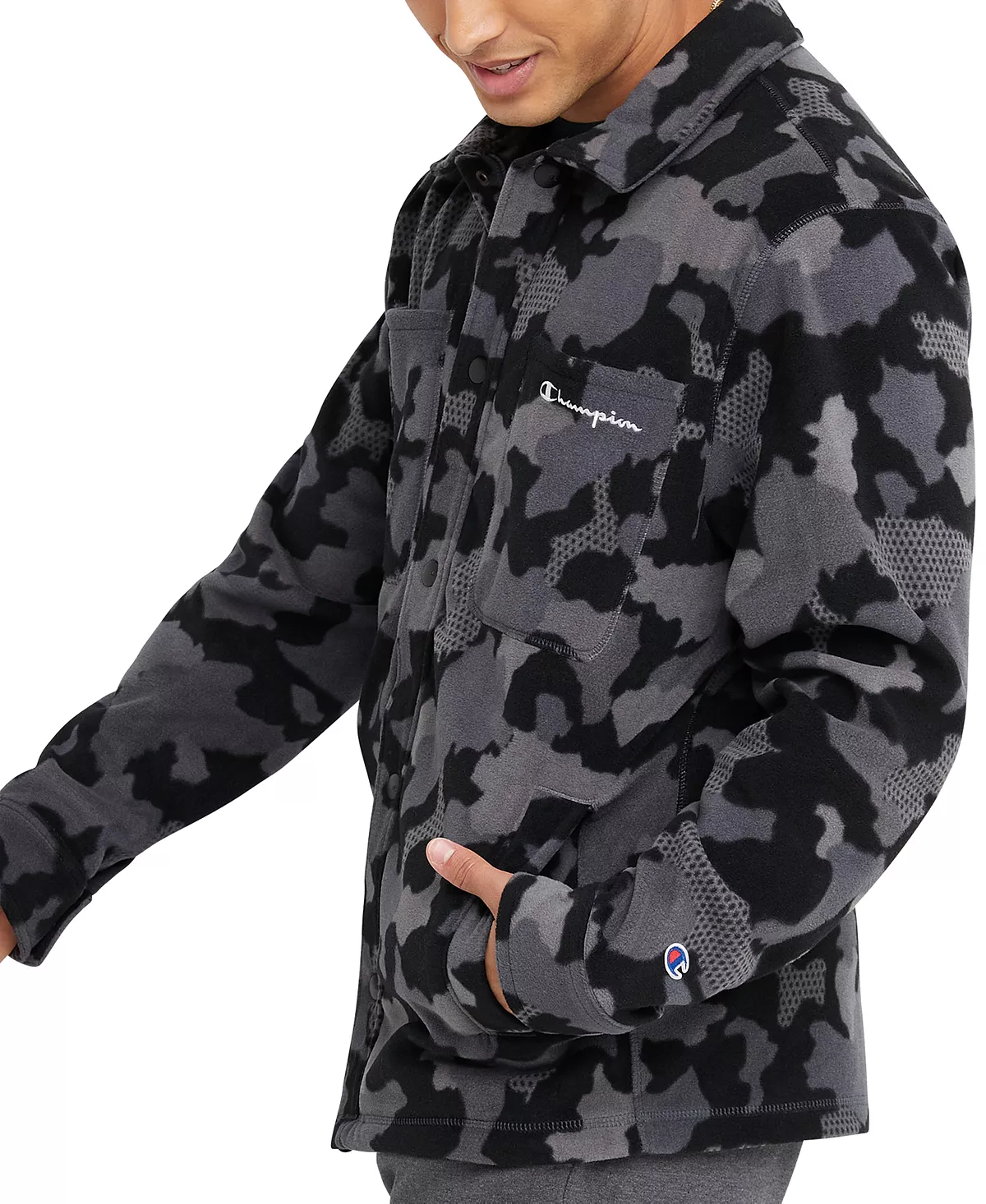Champion Men's Explorer Fleece Camo Shirt Jacket 5 Champion Men's Explorer Fleece Camo Shirt Jacket - Image 3