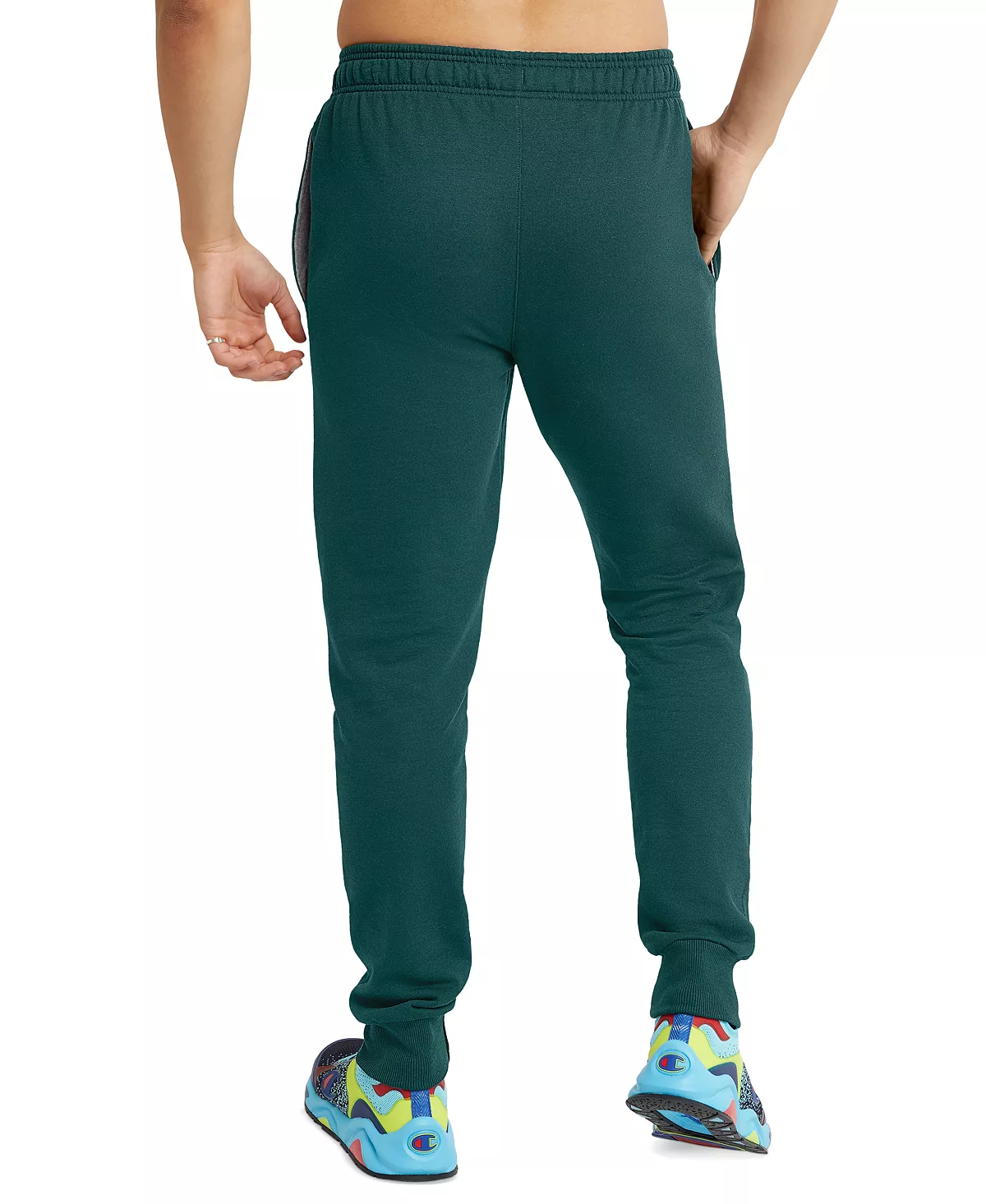 Champion Men's Powerblend Fleece Logo Jogger Sweatpants 4 Champion Men's Powerblend Fleece Logo Jogger Sweatpants - Image 2