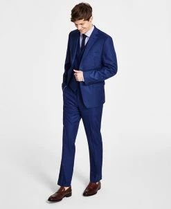 Alfani Men's Slim-Fit Stretch Solid Suit Separates, Created For Macy's