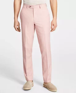 Bar III Men's Slim-Fit Wool Sharkskin Suit Pants, Created For Macy's