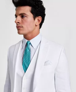 Bar III Men's Slim-Fit Textured Linen Suit Separate Jacket, Created For Macy's -Adidas Shop 23056962 fpx