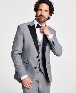 Alfani Men's Slim-Fit Contrast-Trim Tuxedo Jacket, Created For Macy's