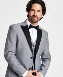 Alfani Men's Slim-Fit Contrast-Trim Tuxedo Jacket, Created For Macy's -Adidas Shop 23060354 fpx