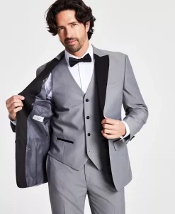 Alfani Men's Slim-Fit Contrast-Trim Tuxedo Jacket, Created For Macy's -Adidas Shop 23060355 fpx