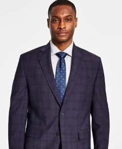 Michael Kors N's Classic Fit Wool-Blend Plaid Suit Jacket -Adidas Shop 23099992 fpx
