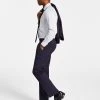 Michael Kors N's Classic Fit Wool-Blend Plaid Suit Pants