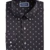 Club Room Men's Slim Fit Skull Print Dress Shirt, Created For Macy's -Adidas Shop 23214334 fpx