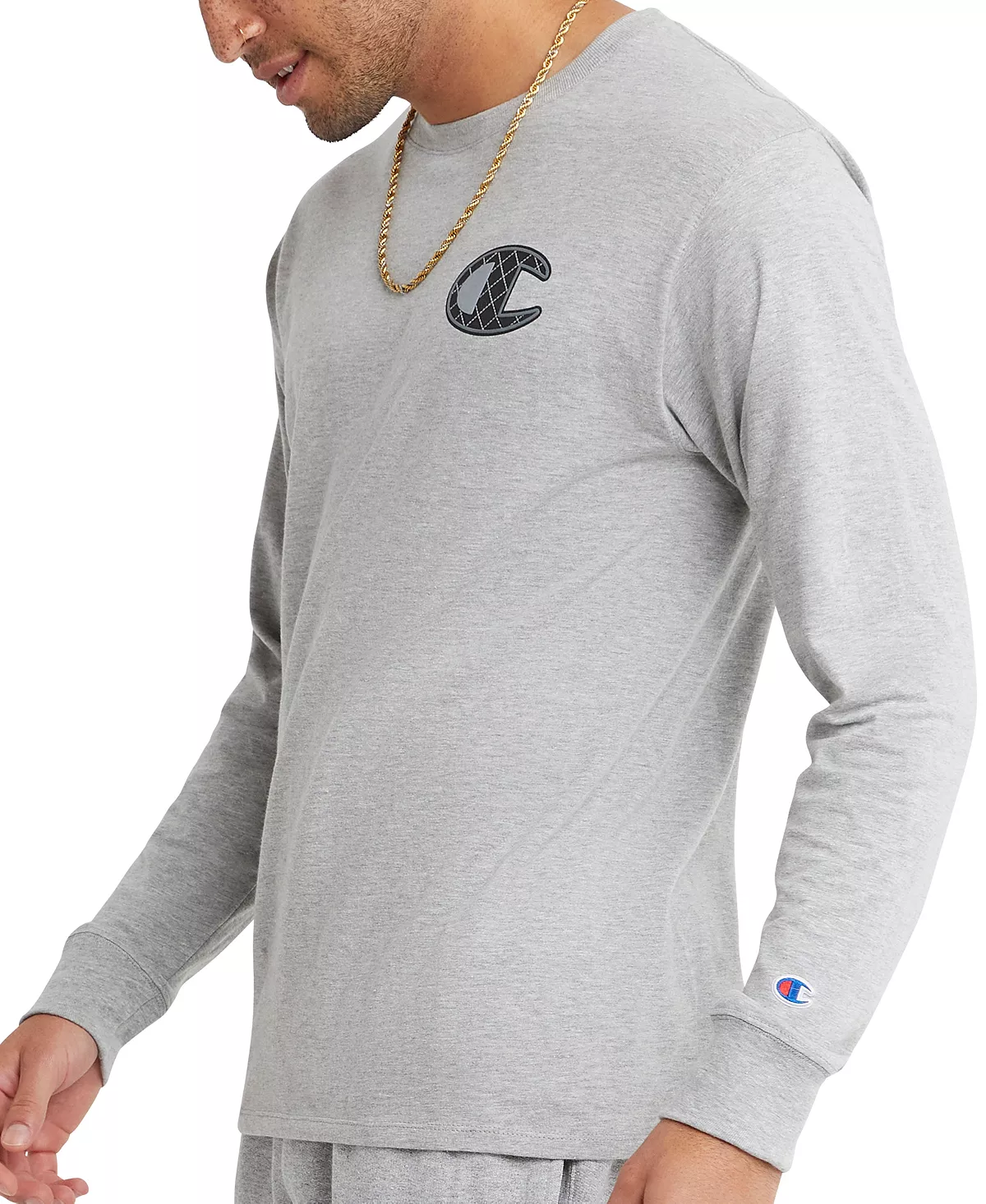 Champion Men's Classic Standard-Fit Long-Sleeve Logo Graphic T-Shirt 5 Champion Men's Classic Standard-Fit Long-Sleeve Logo Graphic T-Shirt - Image 3