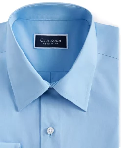 Club Room Men's Regular Fit Solid Dress Shirt, Created For Macy's -Adidas Shop 23444020 fpx