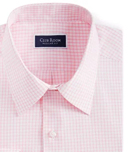 Club Room Men's Regular Fit Check Dress Shirt, Created For Macy's -Adidas Shop 23444031 fpx