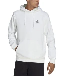 ADIDAS Men's Trefoil Essentials Long-Sleeve Hoodie