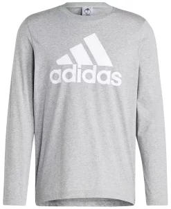 ADIDAS Men's Essentials Classic-Fit Cotton Logo Long-Sleeve T-Shirt -Adidas Shop 23523730 fpx