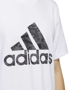 ADIDAS Men's Camo Logo Cotton Short-Sleeve T-Shirt -Adidas Shop 23596201 fpx