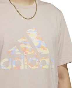 ADIDAS Men's Camo Logo Cotton Short-Sleeve T-Shirt -Adidas Shop 23601145 fpx