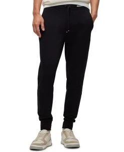 Hugo Boss OSS Men's Cotton Tracksuit Bottoms With Signature-Stripe Waistband