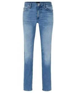 Hugo Boss OSS Men's Regular-Fit Cashmere-Touch Denim Jeans -Adidas Shop 23796804 fpx