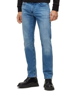 Hugo Boss OSS Men's Regular-Fit Cashmere-Touch Denim Jeans