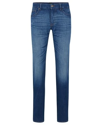 Hugo Boss OSS Men's Regular-Fit Cashmere-Touch Denim Jeans 4 Hugo Boss OSS Men's Regular-Fit Cashmere-Touch Denim Jeans - Image 3