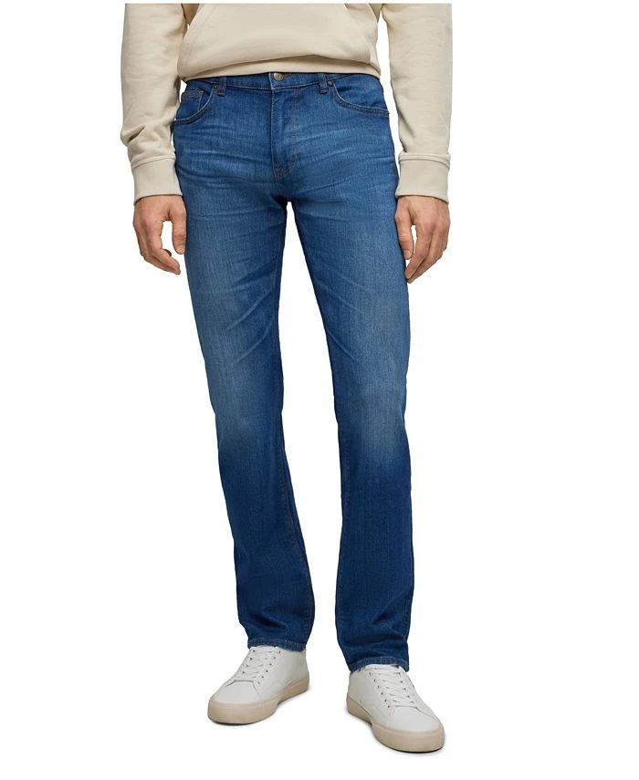 Hugo Boss OSS Men's Regular-Fit Cashmere-Touch Denim Jeans 2 Hugo Boss OSS Men's Regular-Fit Cashmere-Touch Denim Jeans