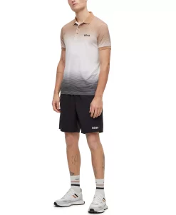 Hugo Boss OSS Men's Matteo Berrettini Stretch-Jersey Degrade Signature Stripes Polo Shirt -Adidas Shop 23797859 fpx